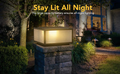 Solar-Powered Outdoor Post Lights For Garden Pathways