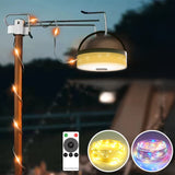 Solar & USB Camping String Lights - 32.8ft, 200 LED 