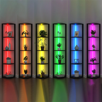 Illuminate Corner 5-Tier Shelf