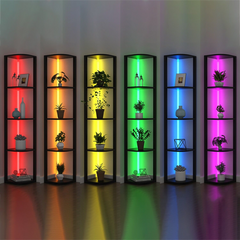 Illuminate Corner 5-Tier Shelf