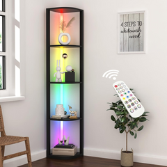 Illuminate Corner 5-Tier Shelf