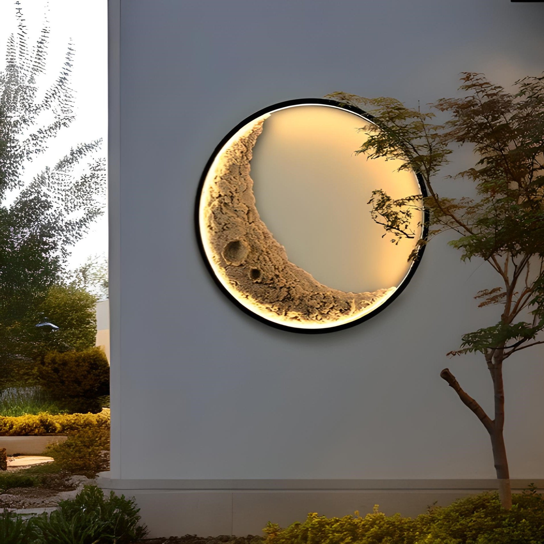 LED Crescent Moon Wall Lamp