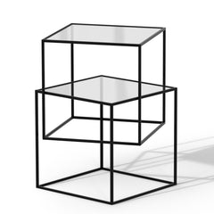 Slim Square Plate Coffee Table, Modern Living Room Decor