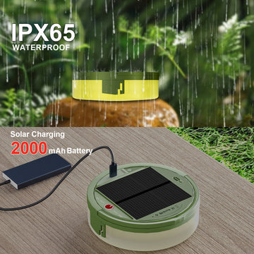 Solar & USB Camping String Lights - 32.8ft, 200 LED 