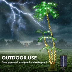 8 Modes Lighted Palm Trees for Outside Patio