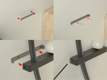 2Pack Bedside Wall Lamp