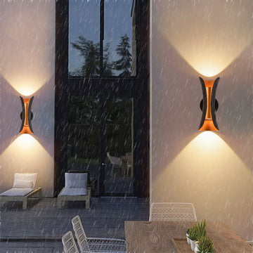 Outdoor Black Head Spotlight Wall Lamp