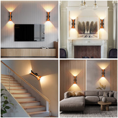 Outdoor Black Head Spotlight Wall Lamp