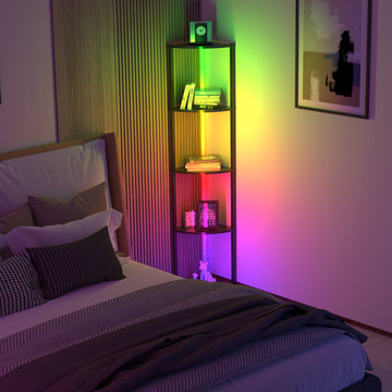 Illuminate Corner 5-Tier Shelf