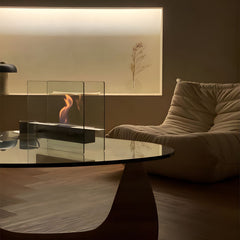 Indoor and Outdoor Fireplace