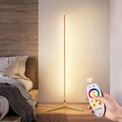 RGBCW Golden Corner Floor Lamp