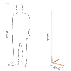 55 inches tall  Corner Floor Lamp