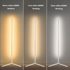 Corner Floor Lamp with white light