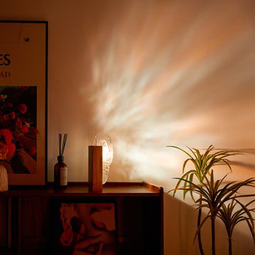 Rotating Crystal Table Lamp