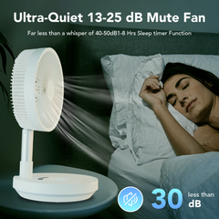 1Pcs Retractable Fan With LED Night Light