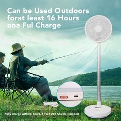 1Pcs Retractable Fan With LED Night Light
