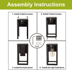 Solar Motion Sensor Wall Light 2 pack