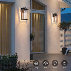 Outdoor Wooden Porch Light