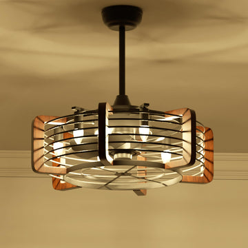 Rustic Farmhouse Ceiling Fan Chandelier