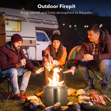 Portable Smokeless Fire Pit with Stand