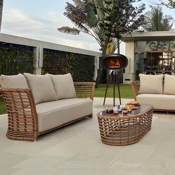 Tripod Ethanol Fireplace