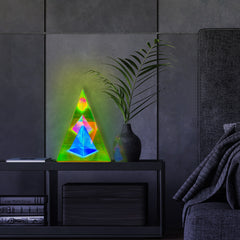 pyramid table lamp