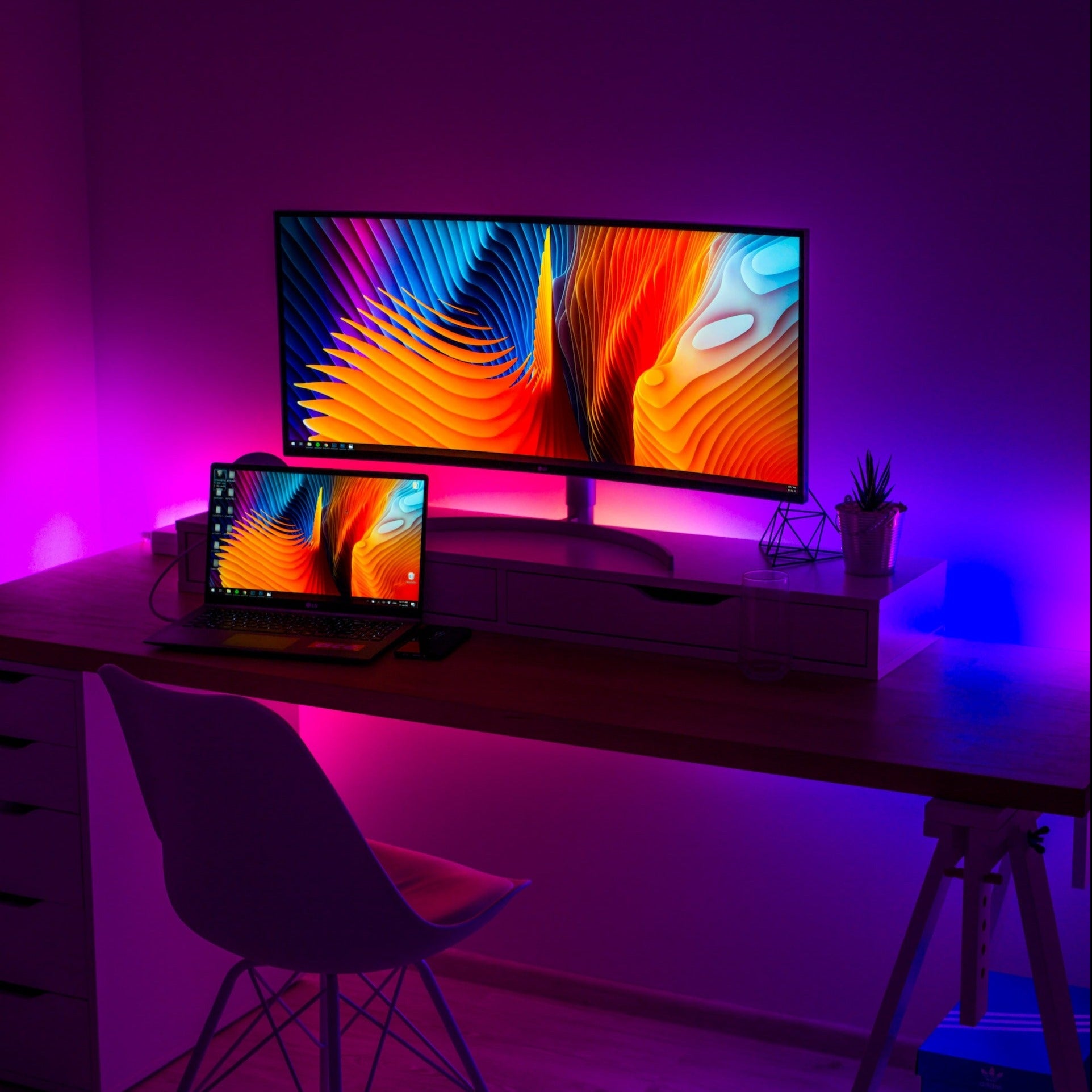 led strip lights for computer game room
