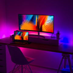 led strip lights for computer game room