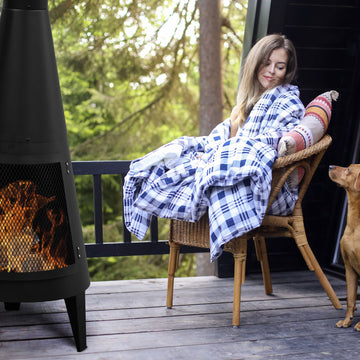 modern mesh chiminea