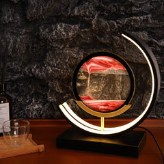 Moving sands table lamp