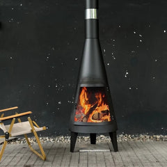 outdoor fireplace