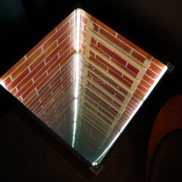 Solid Wood Infinity Mirror Coffee Table