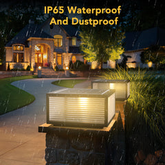 Solar-Powered Outdoor Post Lights For Garden Pathways