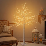 6FT Artificial Birch Tree With Light