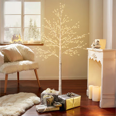 6FT Artificial Birch Tree With Light