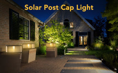 Solar-Powered Outdoor Post Lights For Garden Pathways