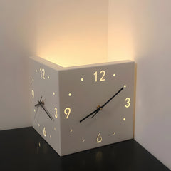 Nordic Square Modern Corner Wall Clock