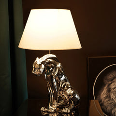 jaguar table lamp -silver