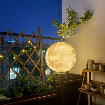 LED Indoor Outdoor Waterproof Moon Floor Lamp, Home B&B Garden Decoration | Lamp Depot