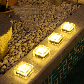Outdoor Solar Ice Brick Light