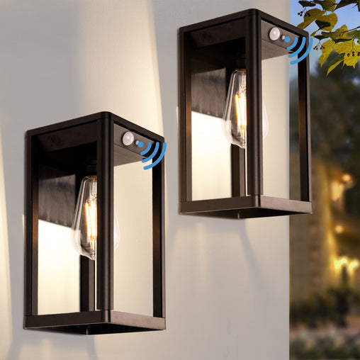 Solar Motion Sensor Wall Light 2 pack