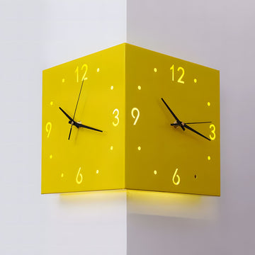 Nordic Square Modern Corner Wall Clock