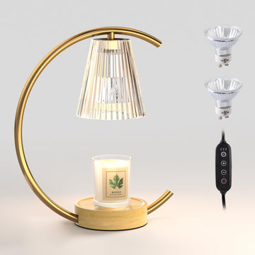 Dimmable Electric Candle Warmer with Timer and Bulbs