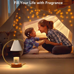 Dimmable Electric Candle Warmer with Timer and Bulbs