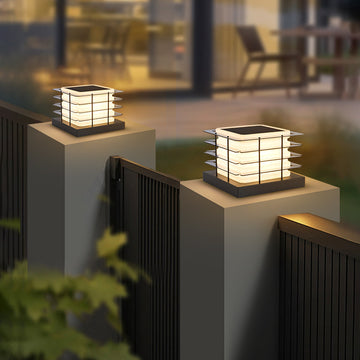 Solar Powered Post Light LED Pillar Lamp