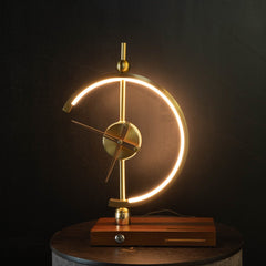 Golden Time Clock Lamp