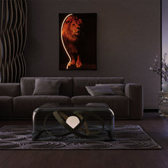 Lion Wall Art with LED Lights