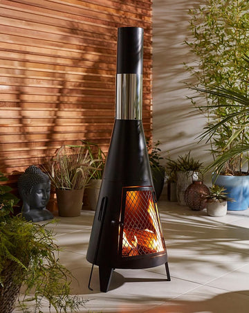 outdoor fireplace
